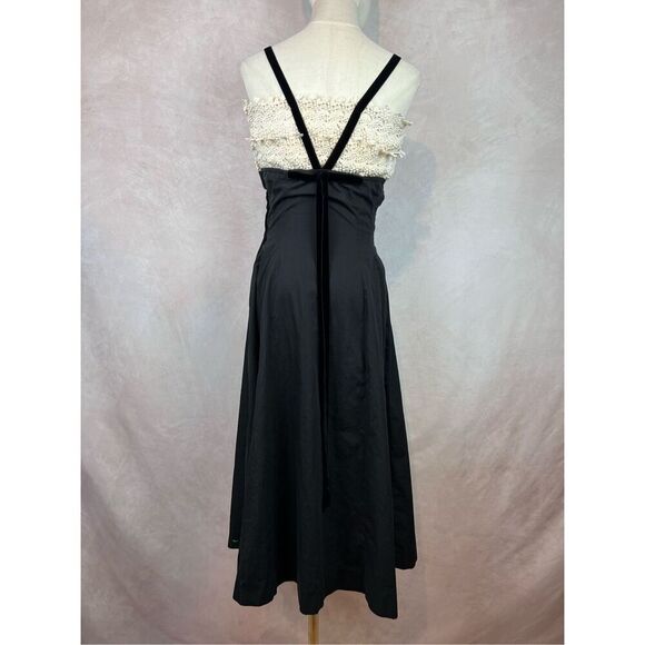 Vintage Late 1940s Black Dress Stunning Art Deco - Picture 2 of 13